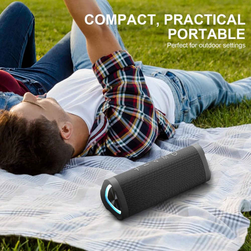 Vanzon V40 Bluetooth Speakers, Portable Wireless Speaker V5.0 with 24W Loud Stereo Sound, 24H Playtime, TWS & IPX7 Waterproof, Suitable for Travel, Home and Outdoors - Image 6